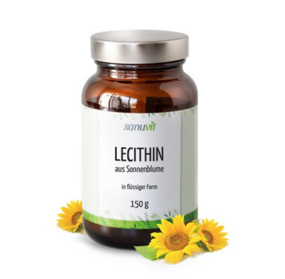 Sanuvit Lecithin Sonnenblume flüssig reich an Phospholipide - 150g