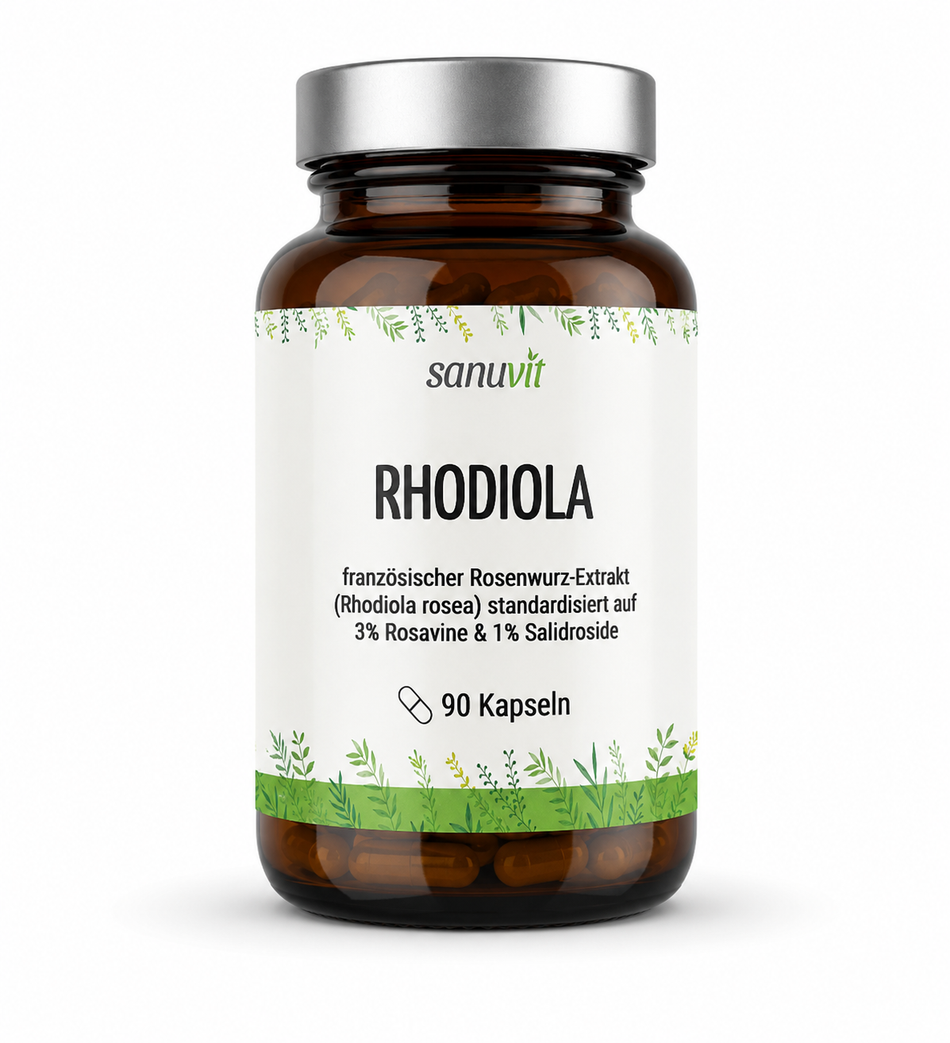 Sanuvit Rhodiola Rosenwurz-Extrakt - 90 Kapseln