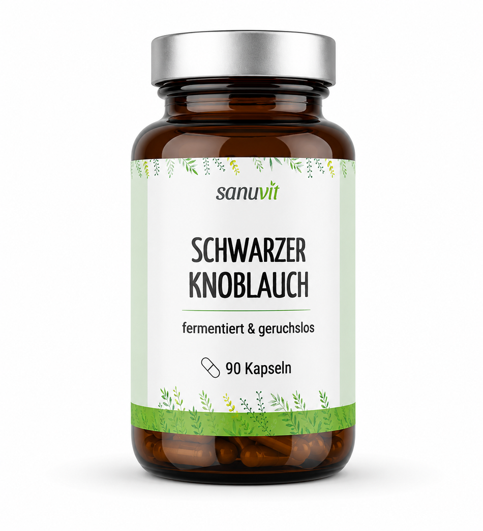 Sanuvit Schwarzer Knoblauch Extrakt fermentiert 600 mg  - 90 Kapseln