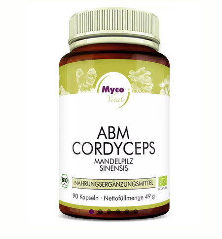 ABM–Cordyceps Bio-Pilzpulver-Kapseln mit Mandelpilz und Cordyceps aus kontrolliert biologischem Anbau
