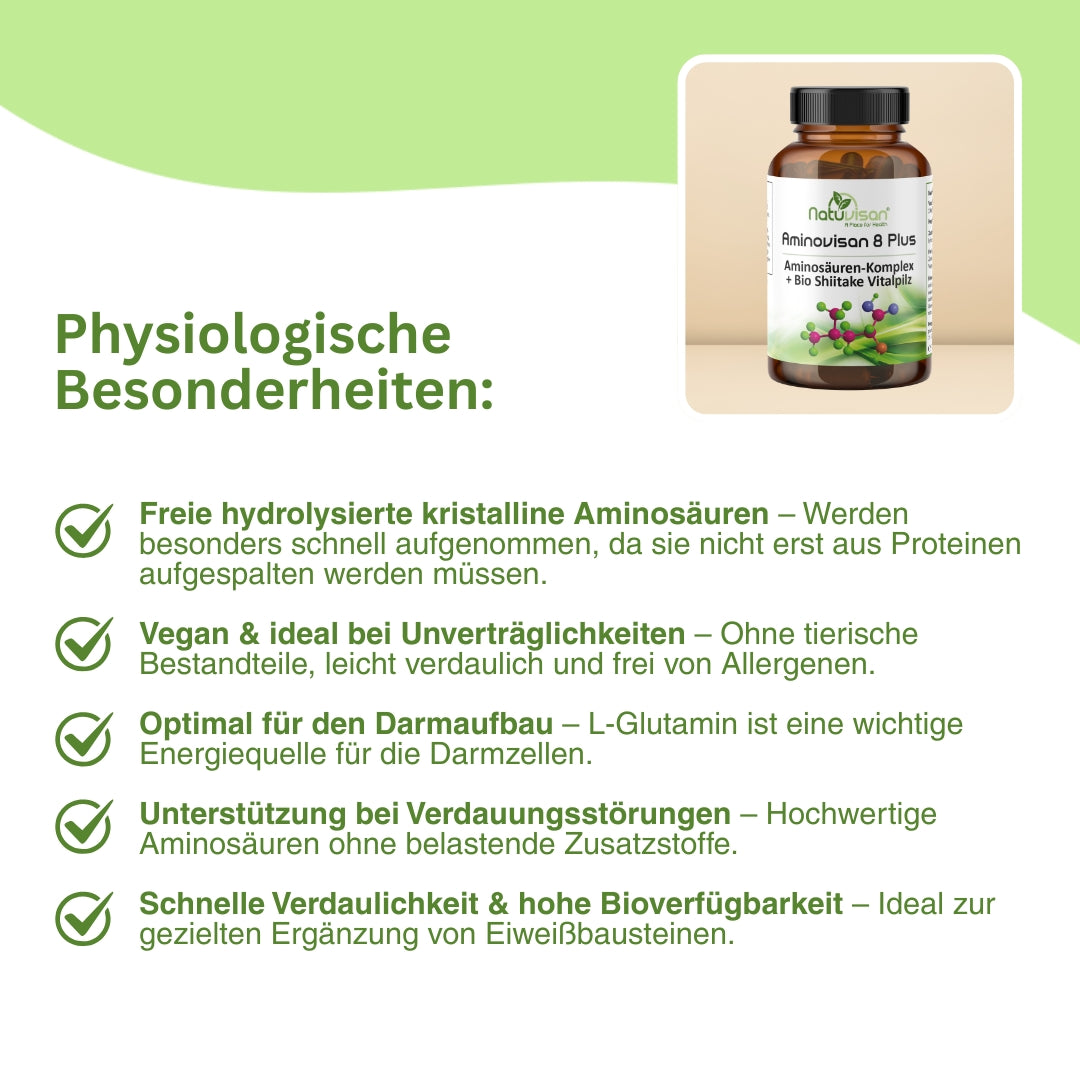 Natuvisan Aminosäuren zur Unterstützung von Muskelaufbau