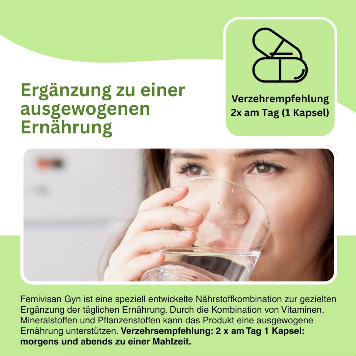 Femivisan Gyn Bio Maitake und pflanzliche Inhaltsstoffe Detail