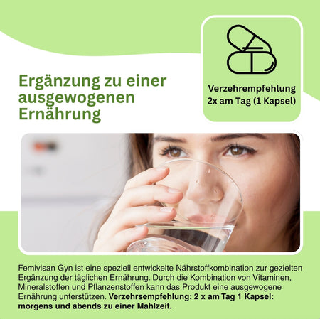 Femivisan Gyn Bio Maitake und pflanzliche Inhaltsstoffe Detail