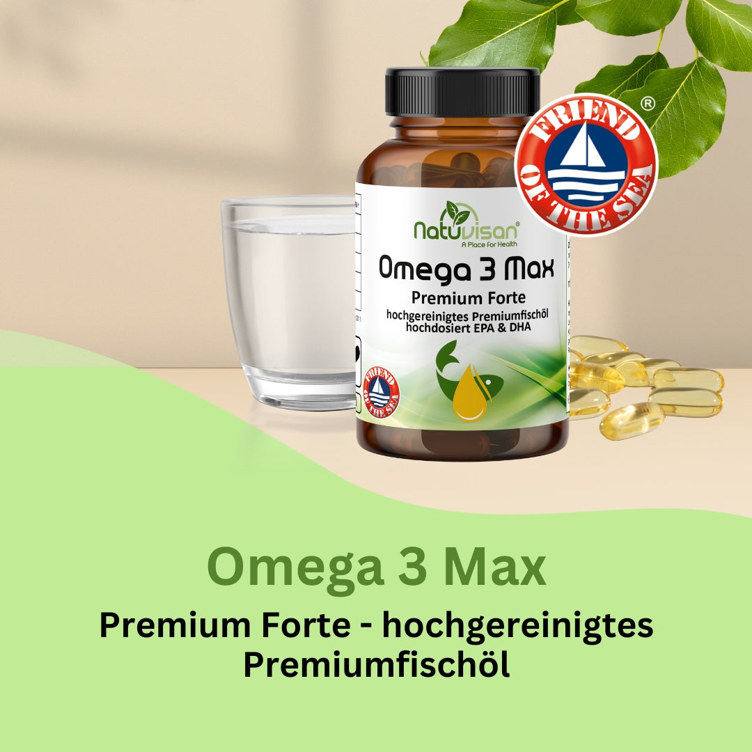 Hochdosiertes Omega 3 Fischöl mit 2000 mg pro Portion
