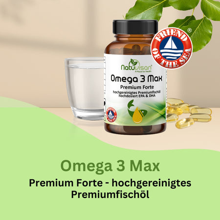Hochdosiertes Omega 3 Fischöl mit 2000 mg pro Portion