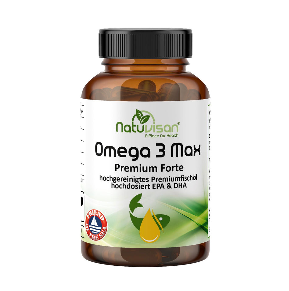 Omega 3 Fischöl Kapseln mit EPA und DHA für Herz und Gehirn