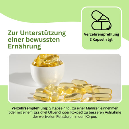 Omega 3 Fischöl für Sehkraft und kognitive Funktion