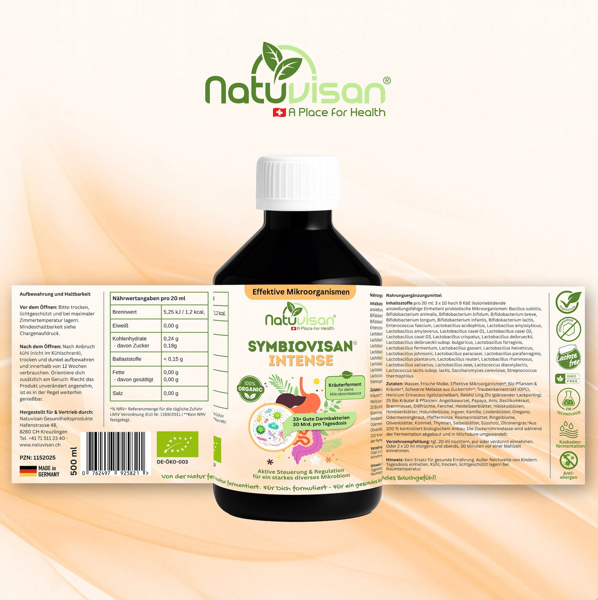 Symbiovisan Intense Bio Fermentgetränk für ein ausgewogenes Darmmilieu