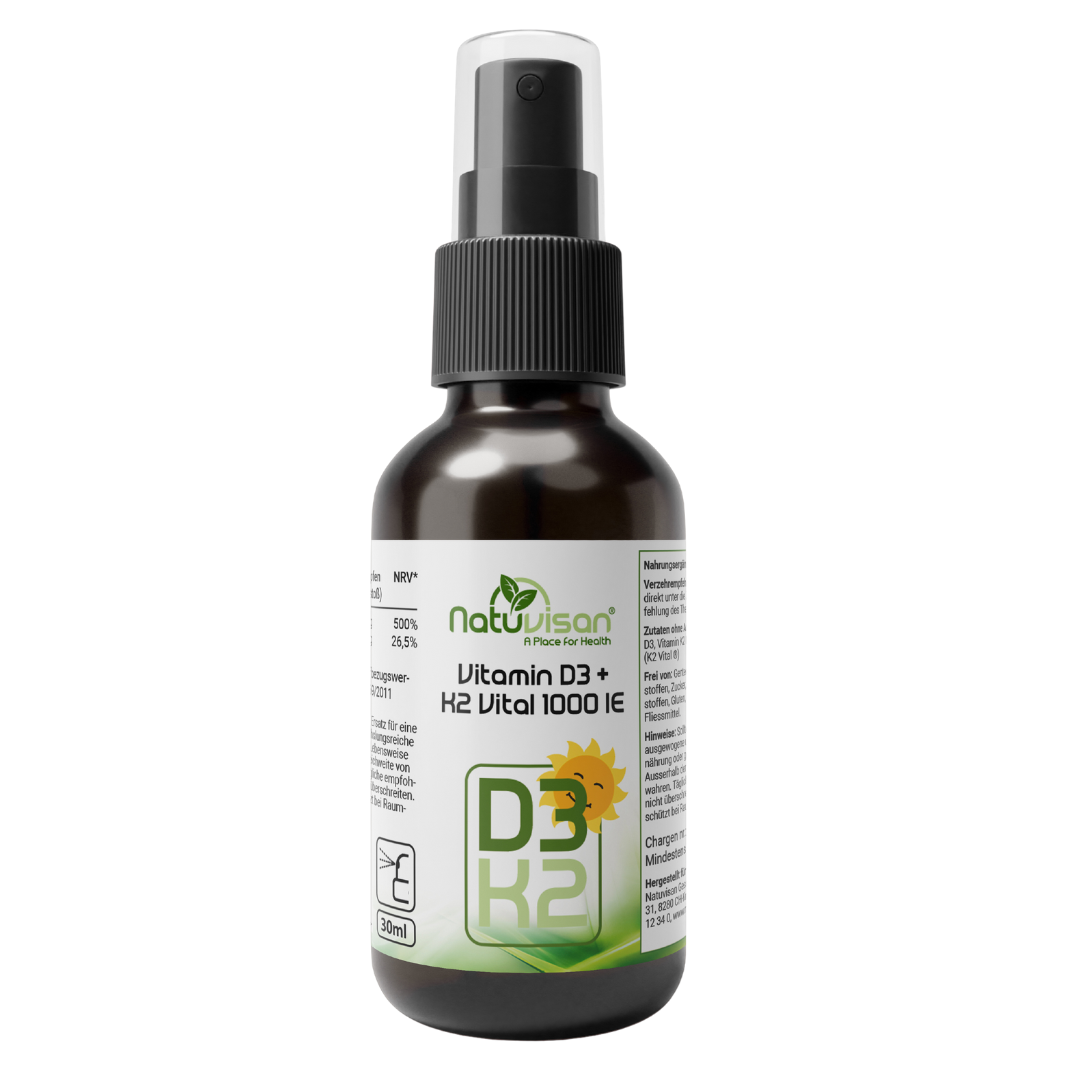 Natuvisan Vitamin D3 und K2 zur Unterstützung von Immunsystem und Knochen