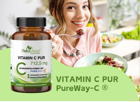 Vitamin C Kapseln zur Unterstützung von Immunsystem und Zellschutz