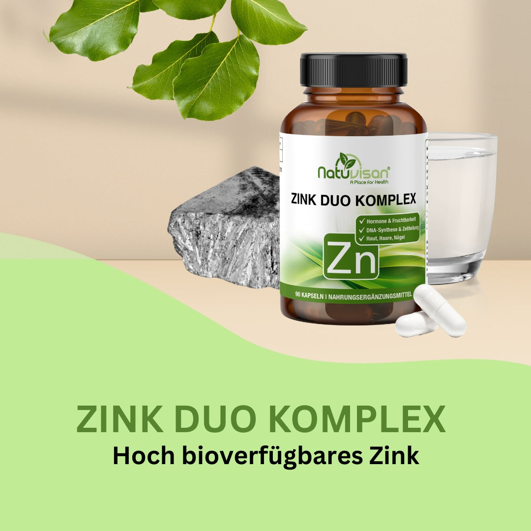 Zink Duo Komplex für normalen Stoffwechsel und Zellfunktion