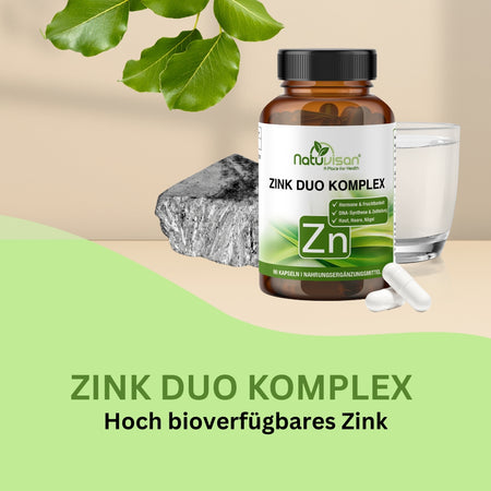 Zink Duo Komplex für normalen Stoffwechsel und Zellfunktion