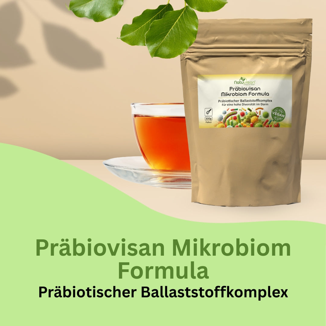 Pulver mit Akazienfaser und präbiotischen Ballaststoffen