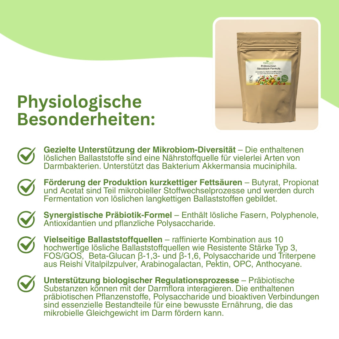 Ballaststoffmischung mit FOS GOS und Beta Glucan