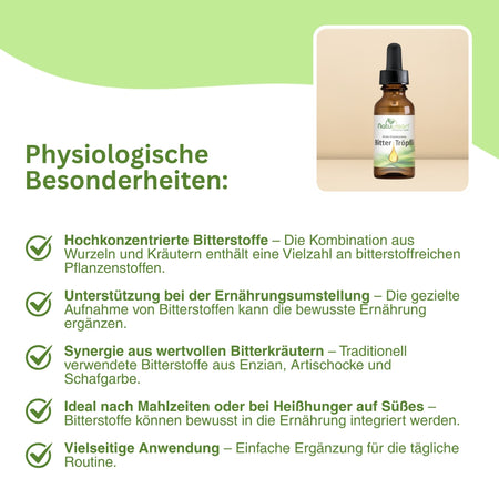 Bitter Tröpfli pflanzliche Extrakte Mariendistel Artischocke Löwenzahn