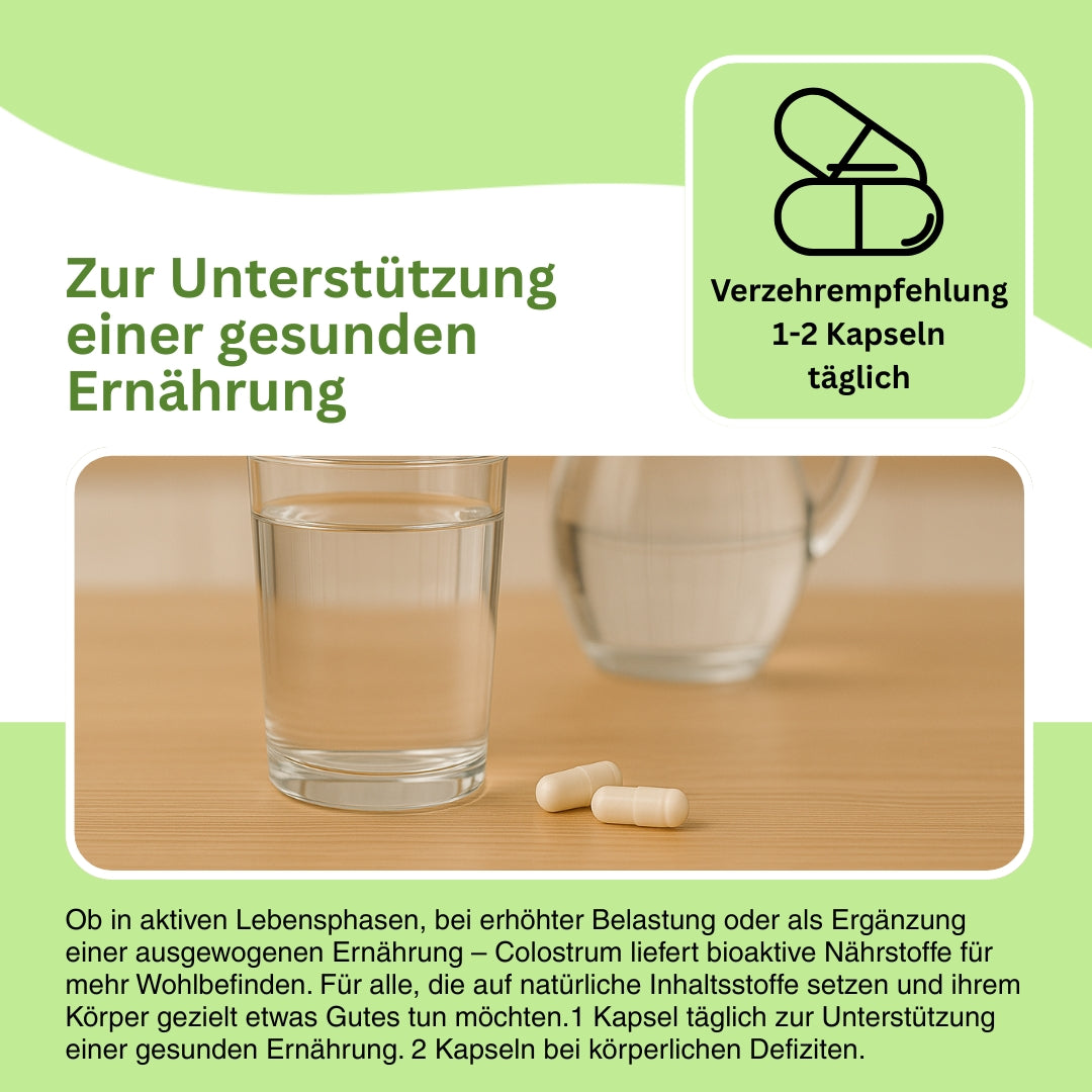 Colostrum Herkunft Kuh Erstmilch Pulver