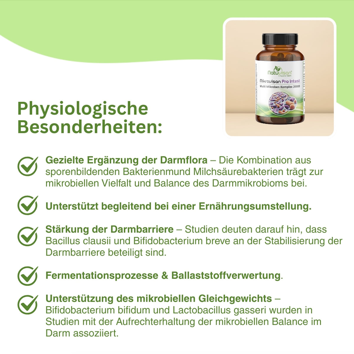 Darmflora Balance mit Probiotika und Ballaststoffen