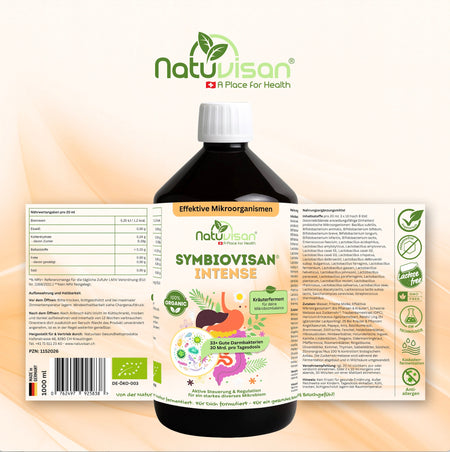 Symbiovisan Intense fermentiertes Mikrobiom Elixier mit Bio Kräutern