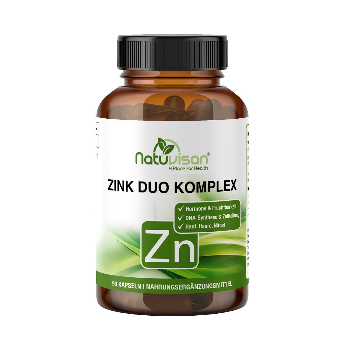Zink Duo Komplex Kapseln mit 5,3 mg Zink und 53 Prozent NRV