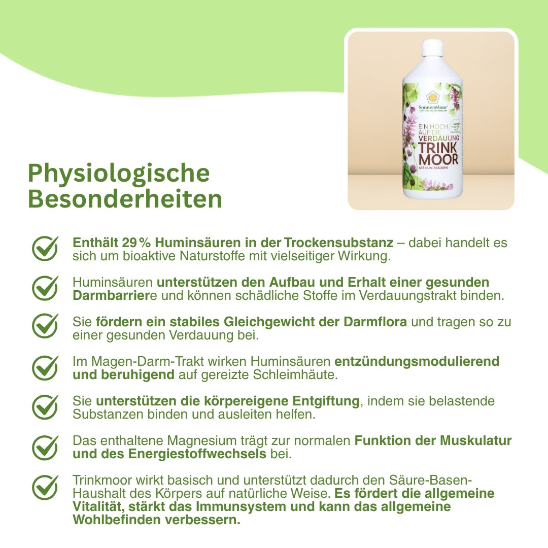 Trinkmoor Flasche SonnenMoor Produkt