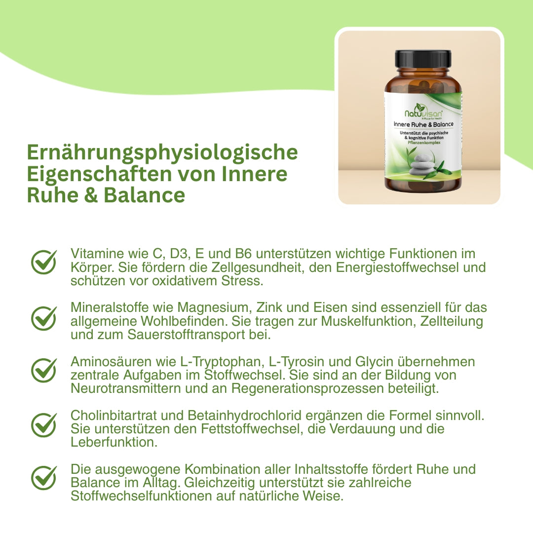 Natuvisan Aminosäuren für Fokus und Nervenfunktion