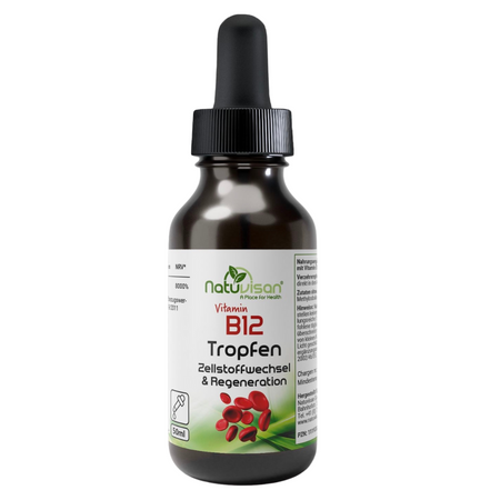 Natuvisan Vitamin B12 hochdosiert mit 200 µg und 4000 Prozent NRV