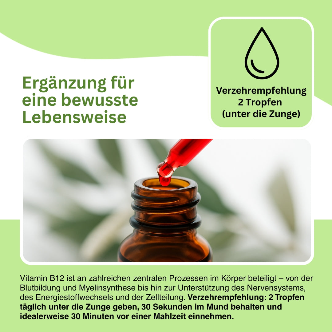 Natuvisan Vitamin B12 Kapseln für Zellteilung und Energie