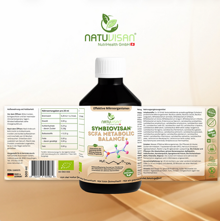 SYMBIOVISAN SCFA Metabolic Balance mit Bio Akazienfaser, grünem Bananenpulver und Apfelpektin